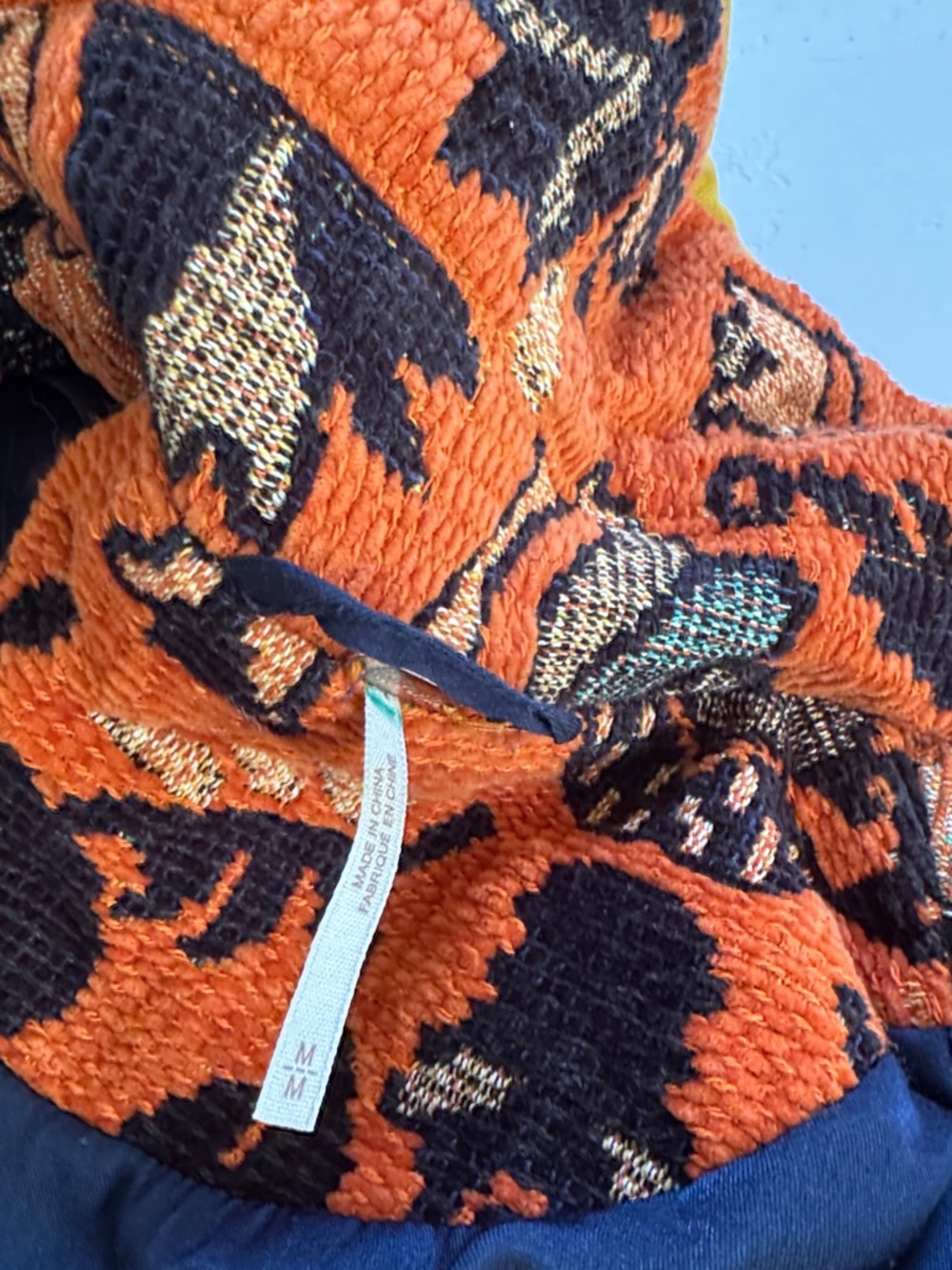 RARE 🔸Free People Mosaic Printed Moto Jacket Size Medium - Picture 13 of 17